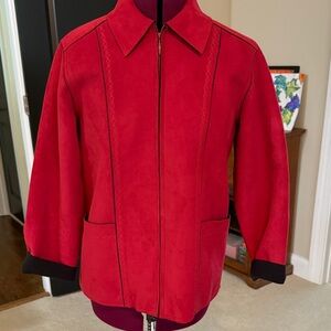 Alfred Dunner Red Jacket very soft